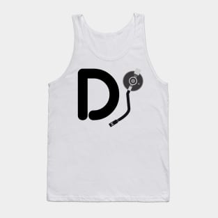 Dj Disc Jockey Turntable Arm Design Music Inspired Tank Top